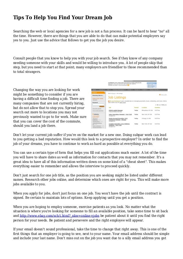 Career Center - Tips and Advice